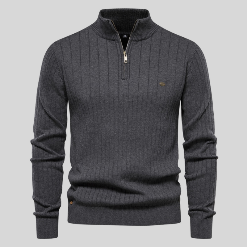 Alvis | Muscle Fit Casual ribbed jumper