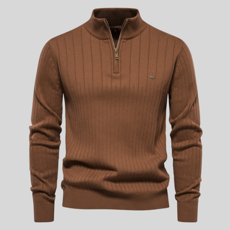 Alvis | Muscle Fit Casual ribbed jumper