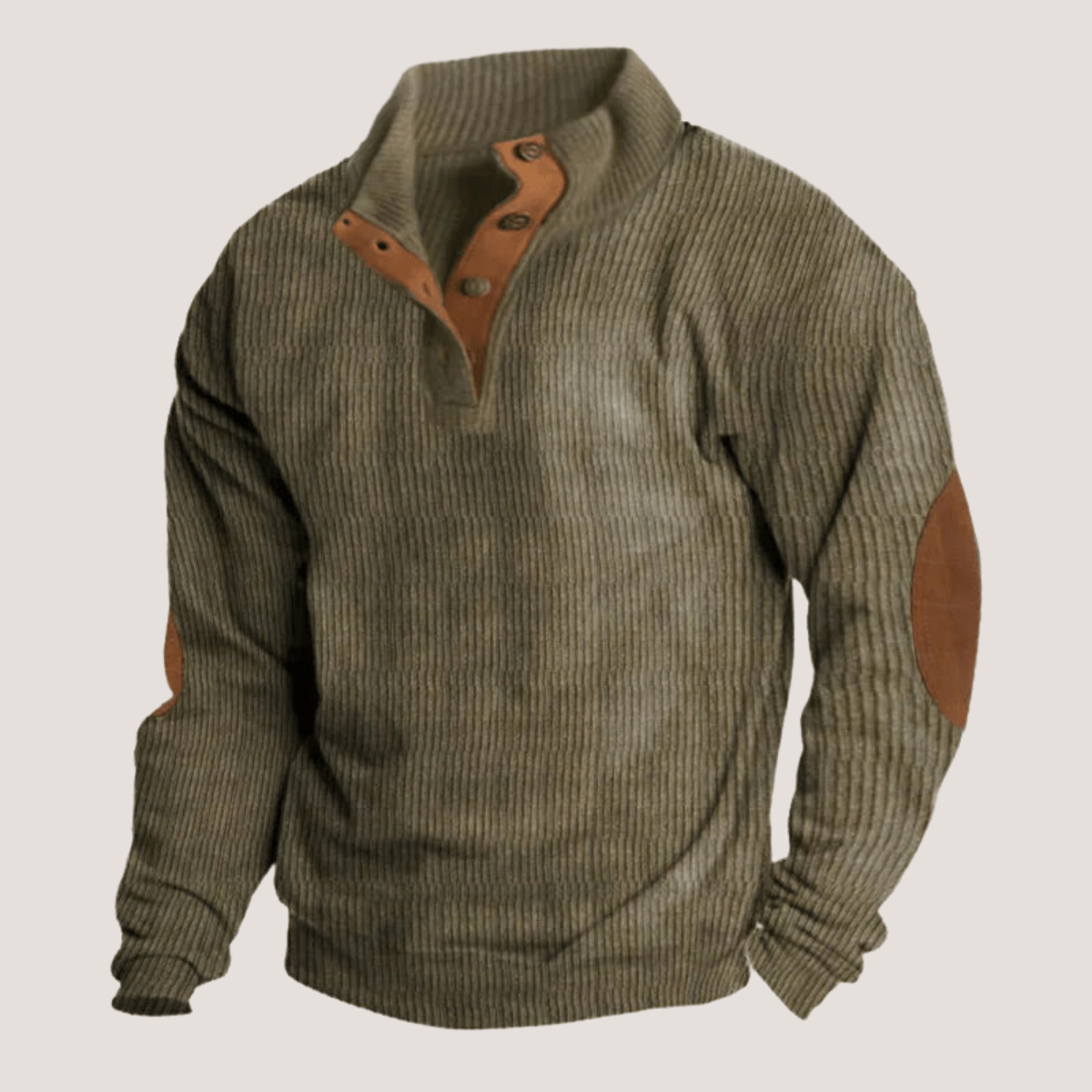 Edoardo™ - Corduroy sweatshirt with collar