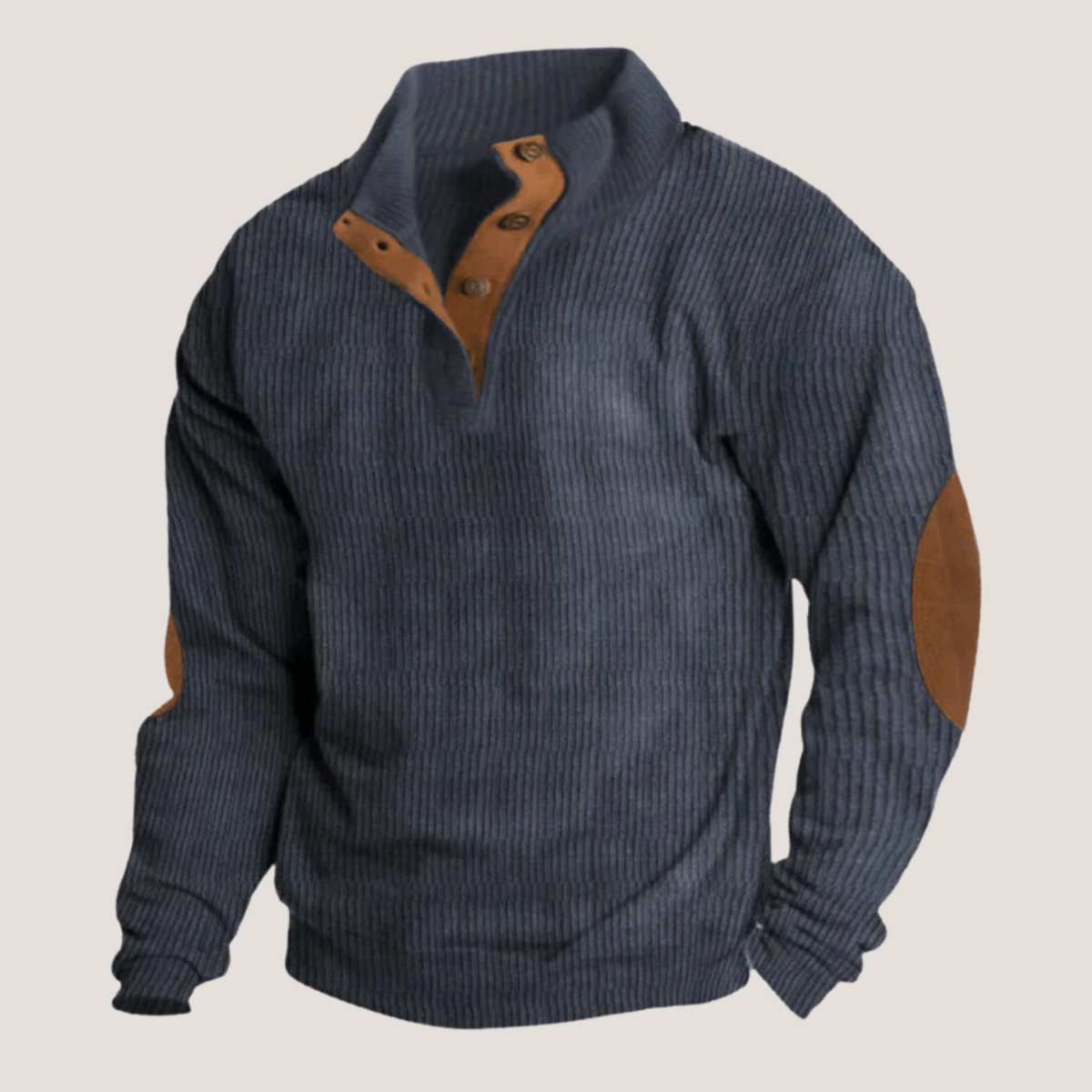 Edoardo™ - Corduroy sweatshirt with collar