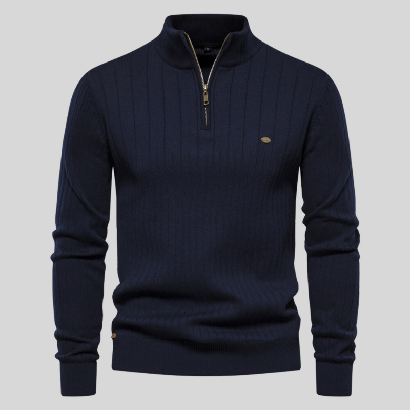 Alvis | Muscle Fit Casual ribbed jumper