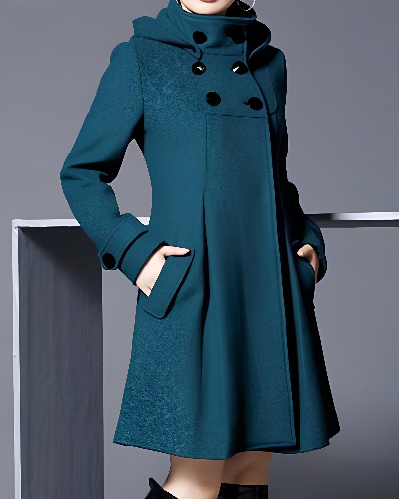 Alice | Hooded scarf dress jacket