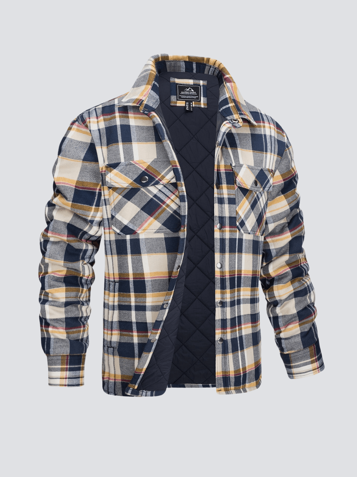 Iver | Striped flannel jacket