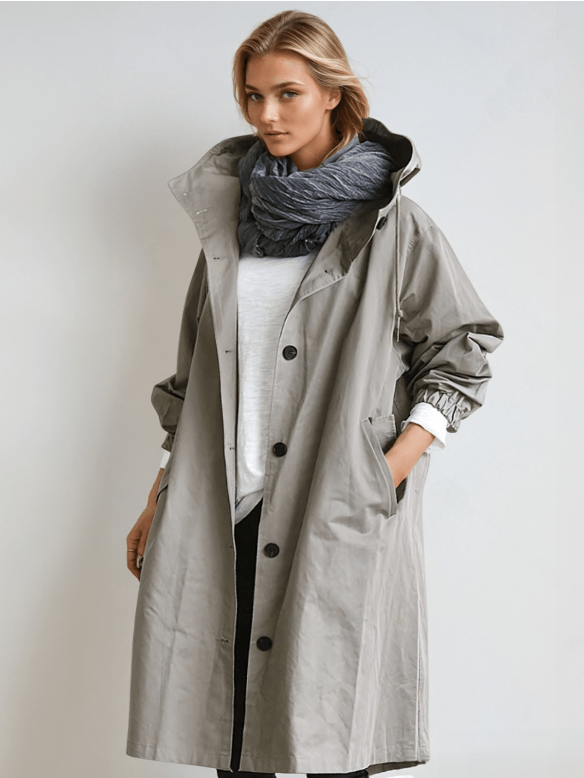 Luna – Elegante Trench Idrorepellente