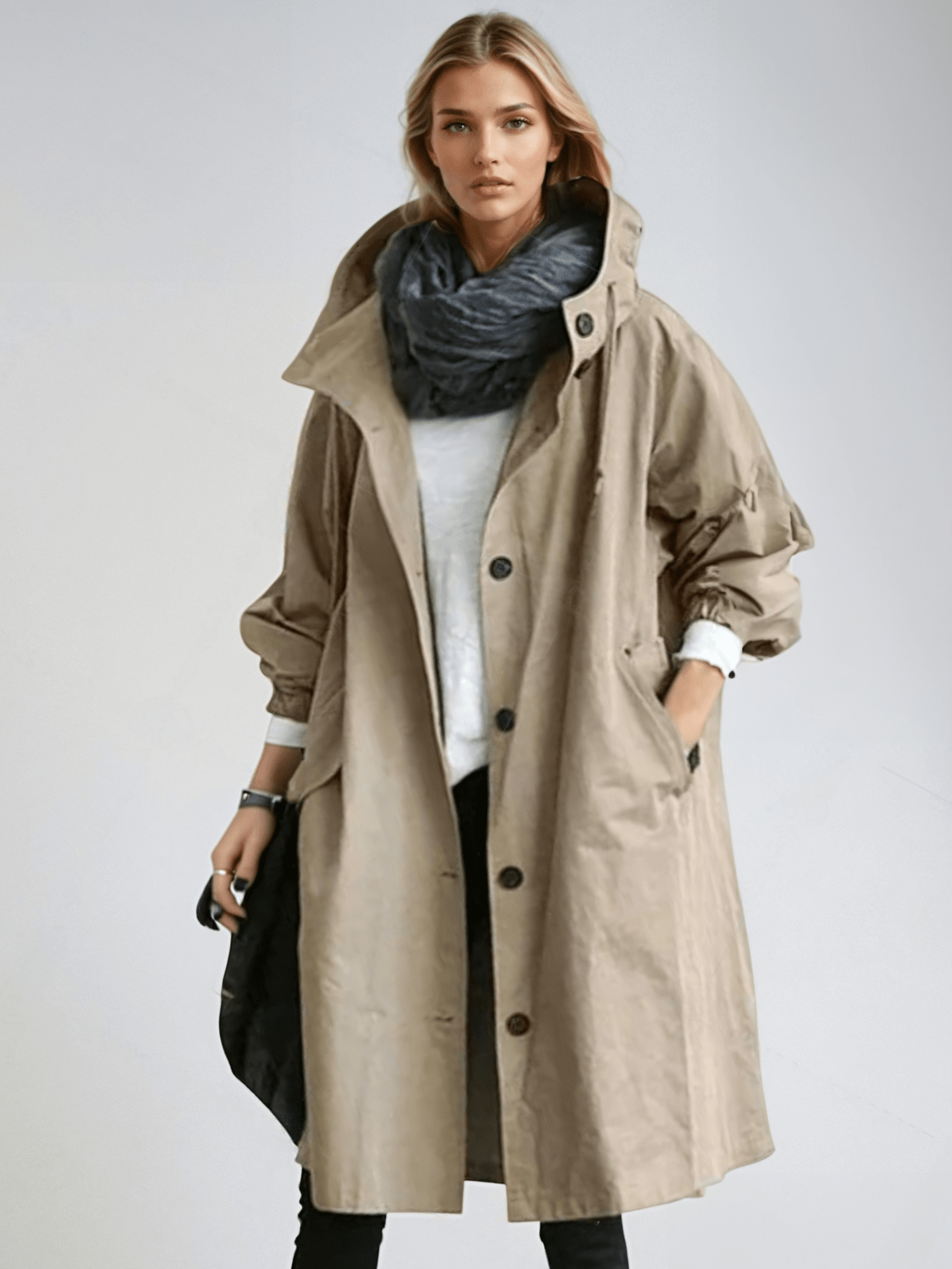 Luna – Elegante Trench Idrorepellente